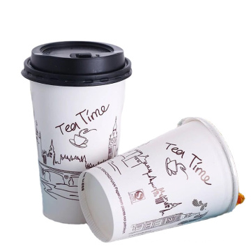 China competitive price disposable pattern single pe coated sample cup brand with covers